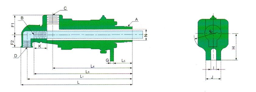 DS-G型旋轉(zhuǎn)接頭外形圖