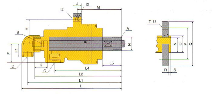 QRS-G型旋轉(zhuǎn)接頭規(guī)格尺寸
